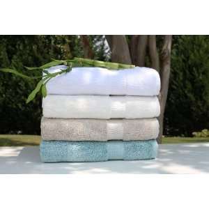   Bamboo 60 Percent Cotton Bath Towel   Aqua