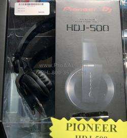 Pioneer HDJ 500 Pro DJ Headphones Black  