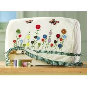  Flower Buttons Design Sewing Machine Storage Cover By 