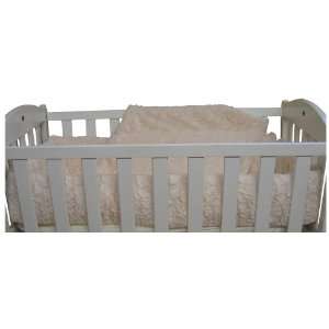   Baby Doll Bedding Sherling Port a Crib Bedding Set, Ivory Baby