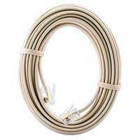 100 FT TELEPHONE PHONE EXTENSION CORD CABLE LINE WIRE IVORY BEIGE 