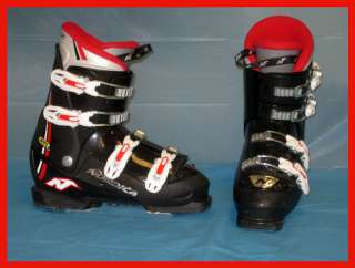   KIDS SKI BOOTS Size 4.5 Black Red Mondo 22.5 jr kids ski boots  