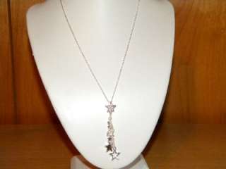 Avon Star Cluster Drop Necklace New  