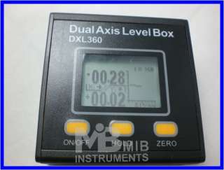 DXL360 Digital Protractor Inclinometer Dual Axis Level  