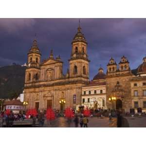 Colombia, Bogota, Plaza De Bolivar, Neoclassical Cathedral Primada De 