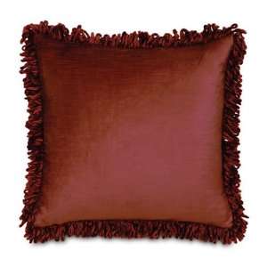    Lucerne Velvet Loop Fringe Decorative Throw Pillow