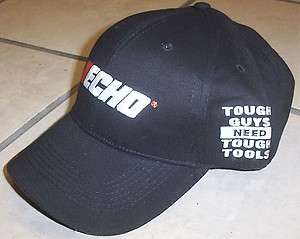 Echo Ball Cap Hat Black   Outdoor Power Equipment   Tough Guys Need 