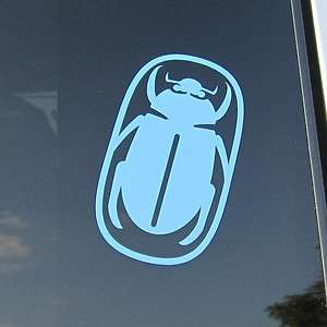 EGYPTIAN SCARAB BEETLE STICKER egypt history symbol turquois decal 