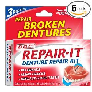  D.o.c. Denture Repair Kit Repairs Broken Dentures. Fix 