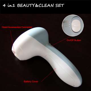 in 1 Electric Facial & Body Brush Spa Cleaning System  
