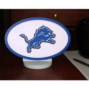   Detroit Lions Desk Display of Logo Art with Stand