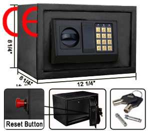 HOME SECURITY ELECTRONIC DIGITAL SAFE BOX GUN JEWELRY B  