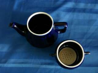 NEW VINTAGE & ELEGANT BLUE TEA POT SET MADE IN FRANCE  