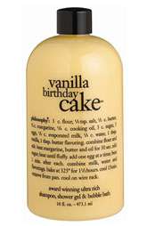 Gift With Purchase philosophy vanilla birthday cake shampoo, shower 