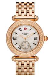 MICHELE Caber Diamond & Rose Gold Customizable Watch Items priced $ 