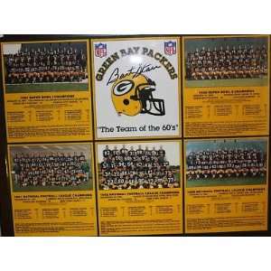 BART STARR Green Bay Packers 15x18 Autograph Plaque