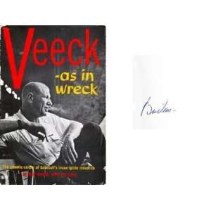  Bill Veeck Autographed / Signed Veeck   as in Wreck Book 