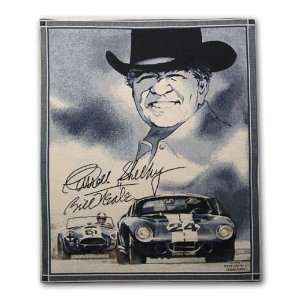 Carroll Shelby Cobra Vintage Racing Cotton Wall Hanging Tapestry 