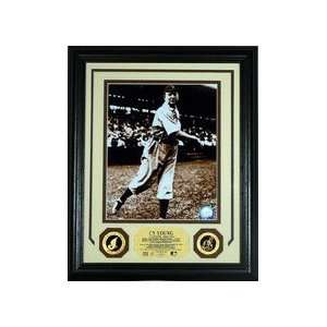 Cy Young Framed 8 x 10 Photograph and Medallion Set from The 