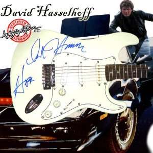 David Hasselhoff Autographed Hoff Guitar & Exact Video Proof