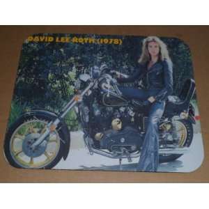  DAVID LEE ROTH On a Harley COMPUTER MOUSEPAD Van Halen 