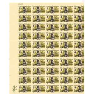 Davy Crockett and Scrub Pine Full Sheet of 50 X 5 Cent Us Postage 