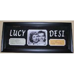  Lucille Ball Lucy and Desi Arnaz Ricky signed checks 