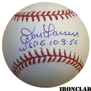 Don Larsen Autographed Baseball w/ P.G Date