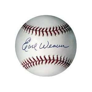 Earl Weaver Signed Ball 