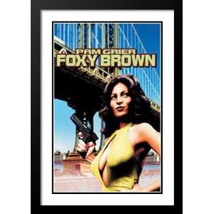 Foxy Brown Framed and Double Matted 32x45 Movie Poster Pam Grier