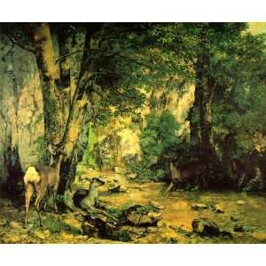  Hand Made Oil Reproduction   Gustave Courbet   32 x 26 