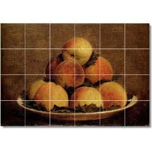 Henri Fantin Latour Fruit Vegetables Custom Tile Mural 12  24x36 