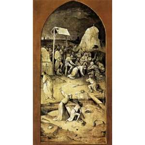 FRAMED oil paintings   Hieronymus Bosch   24 x 44 inches   Triptych of 
