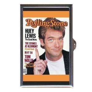 HUEY LEWIS ROLLING STONE 1984 Coin, Mint or Pill Box Made in USA