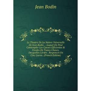   . Responces En Cinc Liures . (French Edition) Jean Bodin Books