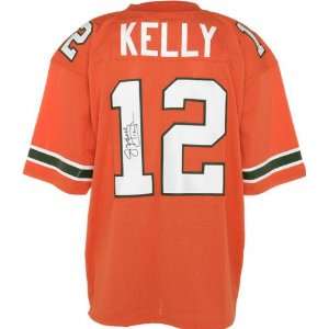 Jim Kelly Autographed Jersey  Details Miami Hurricanes, Orange 
