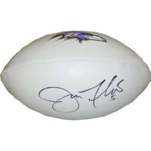 Joe Flacco signed Baltimore Ravens Logo Football