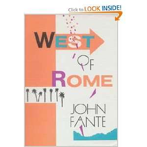 West of Rome John Fante 9780876856772  Books