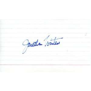 Jonathan Winters Autographed 3x5 Card