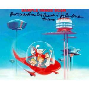  Bill Hanna Joseph Barbera autographed JETSONS print 