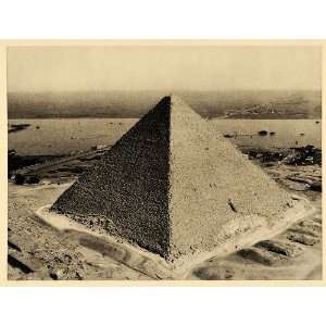   Egypt Great Pyramid Cheops Khufu Desert NICE   Original Photogravure