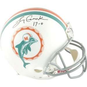 Larry Csonka Autographed Pro Line Helmet  Details Miami Dolphins 