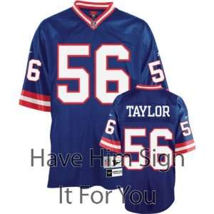 Lawrence Taylor New York Giants Personalized Autographed Custom Jersey
