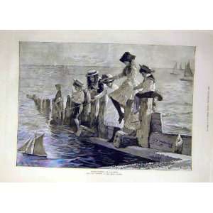  1886 Little Anglers Rossi Fine Art Children Fishing