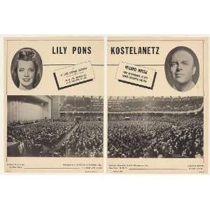  1948 Lily Pons Andre Kostelanetz Kiel Auditorium St Louis 
