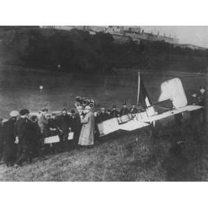 French Aviator Louis Bleriot after Flying the First Airplane Across 