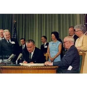  President Lyndon B Johnson (Signing Medicar Bill) Art 