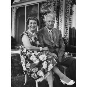  Former President Dwight D. Eisenhower and Wife Mamie on 