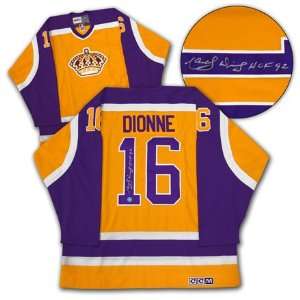 MARCEL DIONNE LA Kings SIGNED Vintage Hockey Jersey