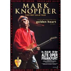Mark Knopfler   Golden Heart 1996   CONCERT   POSTER from GERMANY